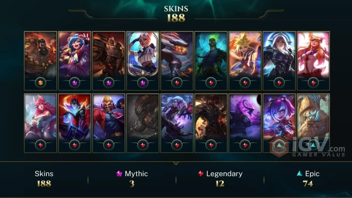 Latin America North Victorious Orianna - Victorious Aatrox - Victorious Lucian - Lv 770 | 172 Champs | 188 Skins FULL ACCESS A786