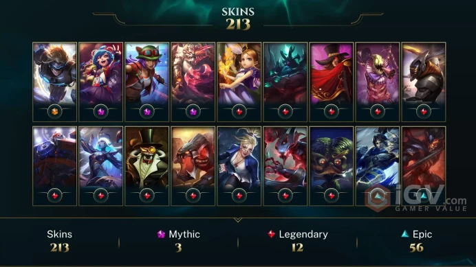 Latin America South Victorious Orianna - Victorious Maokai - Victorious Sivir - Lv 213 | 148 Champs | 213 Skins FULL ACCESS A795