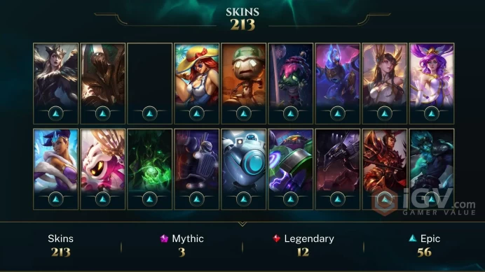 Latin America South Victorious Orianna - Victorious Maokai - Victorious Sivir - Lv 213 | 148 Champs | 213 Skins FULL ACCESS A795