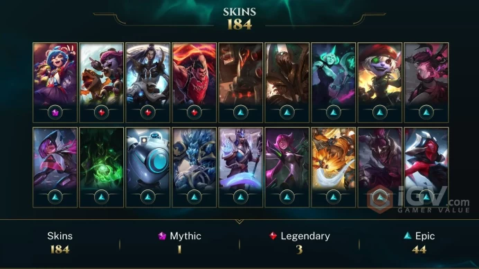 Middle East Victorious Maokai - Victorious Graves - Victorious Lucian - Lv 225 | 147 Champs | 184 Skins FULL ACCESS A798