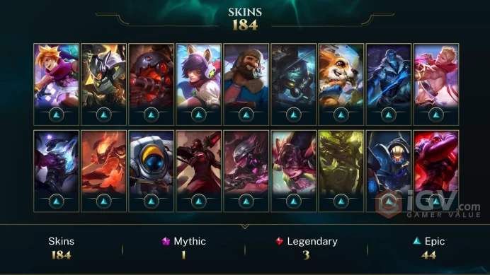 Middle East Victorious Maokai - Victorious Graves - Victorious Lucian - Lv 225 | 147 Champs | 184 Skins FULL ACCESS A798