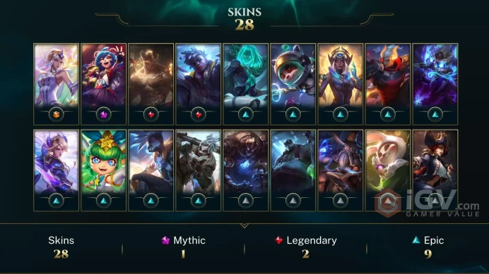 EUW | 24 Skins | 76 Champions | Level 121 | 149 BE | Cottontail Teemo | Traditional Lee Sin | Hextech Galio | True ...