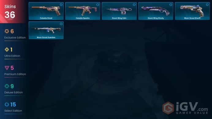 EU Level 96 36 Skins 28 Agents Champions 2025 Vandal Glitchpop Vandal VCT 2025 Karambit Neptune Bulldog Neptune Bulld...