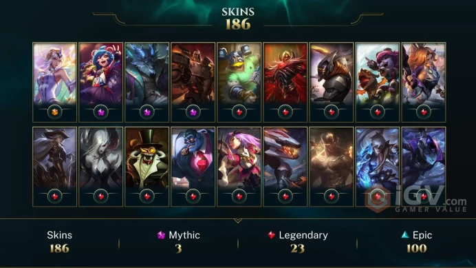 Latin America North Victorious Aatrox - Victorious Lucian - Victorious Sejuani - Lv 477 | 172 Champs | 186 Skins FULL ACCESS A800