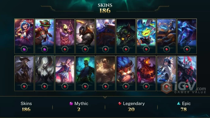 Latin America North Victorious Orianna - Victorious Aatrox - Victorious Lucian - Lv 628 | 172 Champs | 186 Skins FULL ACCESS A801