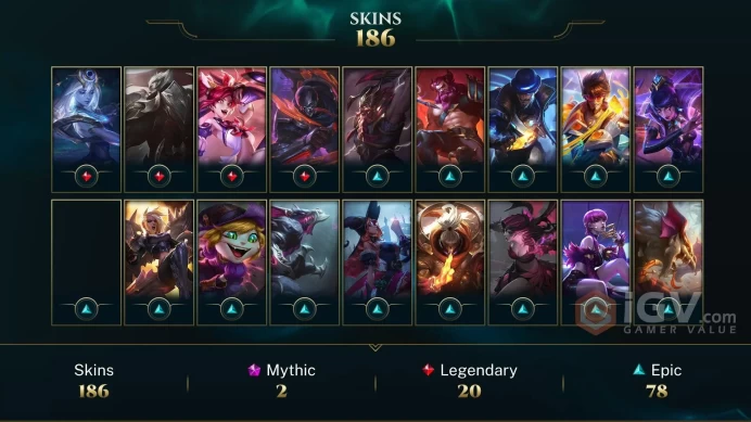 Latin America North Victorious Orianna - Victorious Aatrox - Victorious Lucian - Lv 628 | 172 Champs | 186 Skins FULL ACCESS A801
