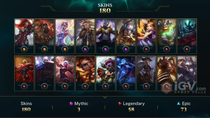 Latin America North Victorious Orianna - Victorious Blitzcrank - Gun Goddess Miss Fortune - Lv 269 | 162 Champs | 180 Skins FULL ACCESS A802