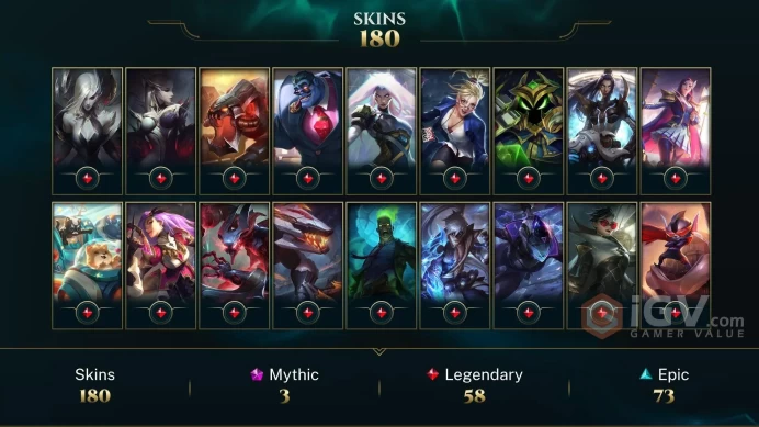 Latin America North Victorious Orianna - Victorious Blitzcrank - Gun Goddess Miss Fortune - Lv 269 | 162 Champs | 180 Skins FULL ACCESS A802