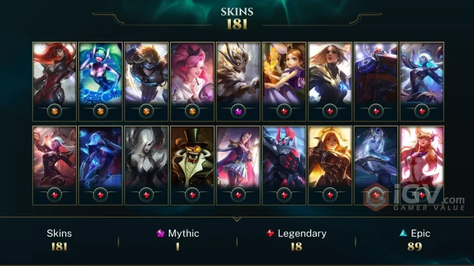 Latin America North K/DA ALL OUT Seraphine Indie - Pulsefire Ezreal - Gun Goddess Miss Fortune - Lv 321 | 133 Champs | 181 Skins FULL ACCESS...