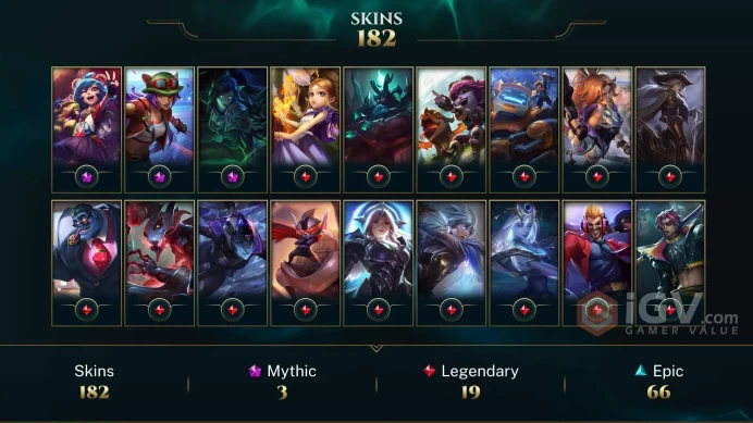 Latin America North Victorious Orianna - Victorious Graves - Victorious Aatrox - Lv 476 | 172 Champs | 182 Skins FULL ACCESS A805