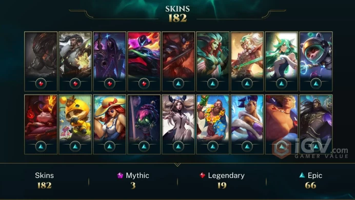 Latin America North Victorious Orianna - Victorious Graves - Victorious Aatrox - Lv 476 | 172 Champs | 182 Skins FULL ACCESS A805