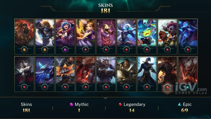 Latin America North Victorious Orianna - Victorious Lucian - Victorious Blitzcrank - Lv 545 | 153 Champs | 181 Skins FULL ACCESS A808