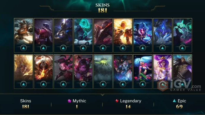 Latin America North Victorious Orianna - Victorious Lucian - Victorious Blitzcrank - Lv 545 | 153 Champs | 181 Skins FULL ACCESS A808