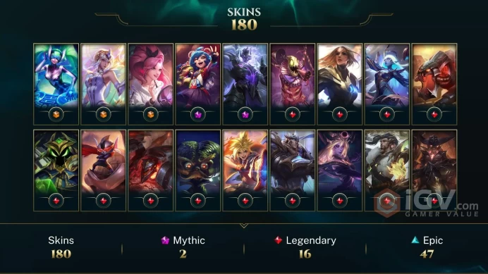 Latin America North Victorious Orianna - Victorious Maokai - Victorious Sivir - Lv 523 | 171 Champs | 180 Skins FULL ACCESS A809