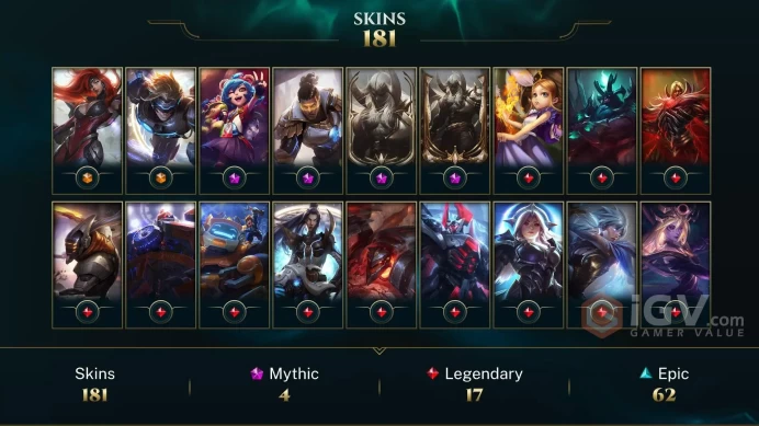 Latin America North Victorious Maokai - Victorious Graves - Victorious Aatrox - Lv 415 | 162 Champs | 181 Skins FULL ACCESS A810