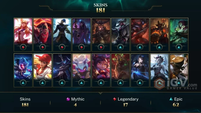Latin America North Victorious Maokai - Victorious Graves - Victorious Aatrox - Lv 415 | 162 Champs | 181 Skins FULL ACCESS A810