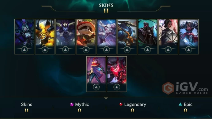 Europe Nordic & East Traditional Karma - Ravenborn LeBlanc - Phantom Karthus - Lv 30 | 47 Champs | 11 Skins FULL ACCESS A812