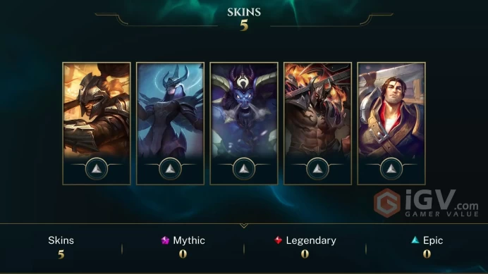 Europe West Judgment Kayle - Viscero Xin Zhao - Unchained Alistar - Lv 30 | 17 Champs | 5 Skins FULL ACCESS A816