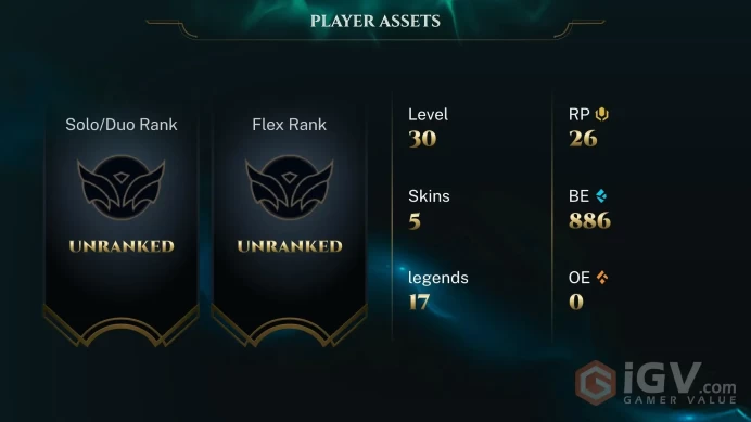 Europe West Judgment Kayle - Viscero Xin Zhao - Unchained Alistar - Lv 30 | 17 Champs | 5 Skins FULL ACCESS A816