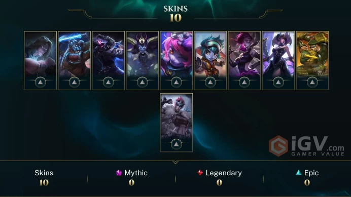 Europe Nordic & East Woad Scout Quinn - Victorious Morgana - Unchained Alistar - Lv 30 | 18 Champs | 10 Skins FULL ACCESS A813