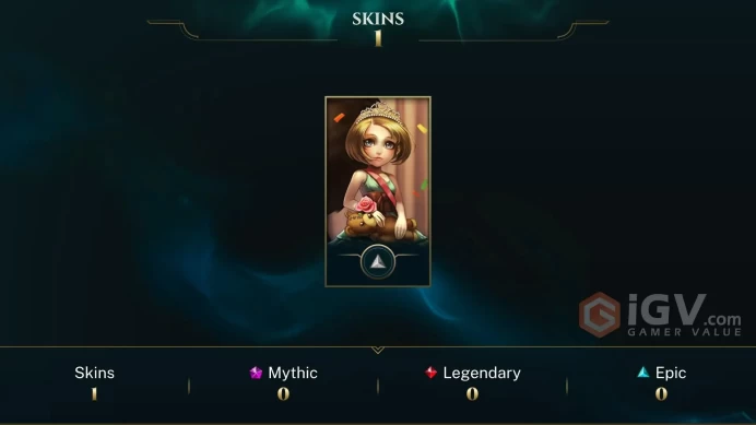 Europe Nordic & East Prom Queen Annie - Lv 30 | 17 Champs | 1 Skins FULL ACCESS A814