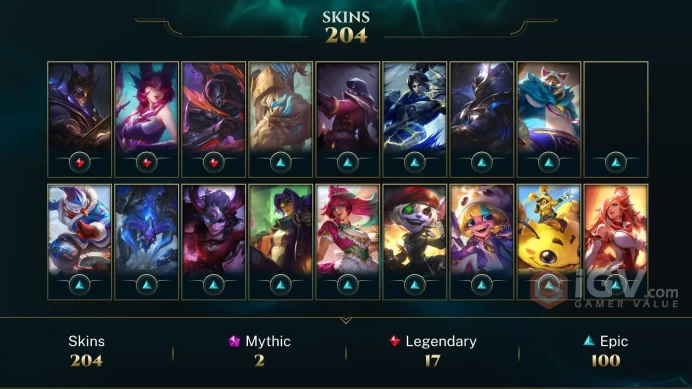 Latin America North Victorious Aatrox - Victorious Lucian - Spirit Guard Udyr - Lv 412 | 166 Champs | 204 Skins FULL ACCESS A827