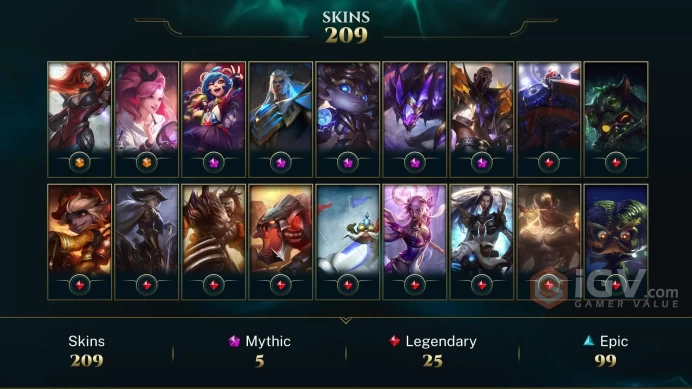 Latin America North Victorious Orianna - Victorious Aatrox - Victorious Lucian - Lv 810 | 167 Champs | 209 Skins FULL ACCESS A829