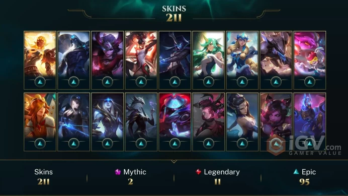 Latin America North Pulsefire Ezreal - Annie-Versary - Ann-Sivir-sary - Lv 287 | 170 Champs | 211 Skins FULL ACCESS A824
