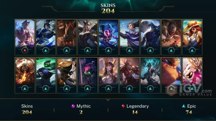 Latin America North Victorious Orianna - Victorious Graves - Victorious Aatrox - Lv 475 | 167 Champs | 204 Skins FULL ACCESS A833