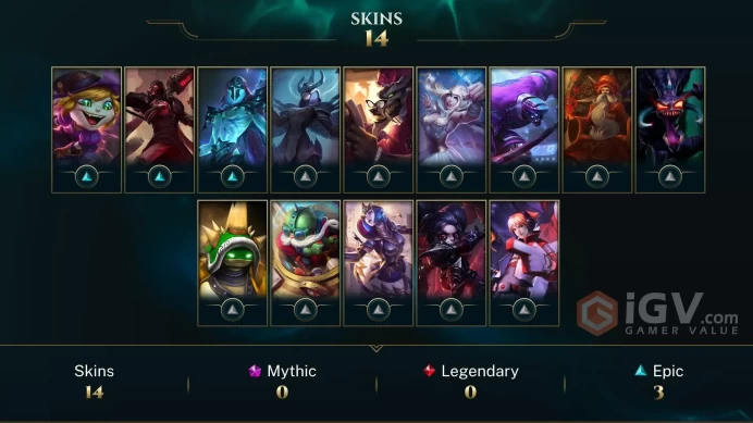 Europe Nordic & East King Rammus - UFO Corki - Judgment Kayle - Lv 40 | 68 Champs | 14 Skins FULL ACCESS A838