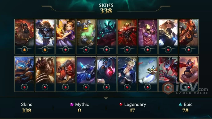 Europe West Victorious Orianna - Victorious Elise - Victorious Sivir - Lv 343 | 168 Champs | 338 Skins FULL ACCESS A840