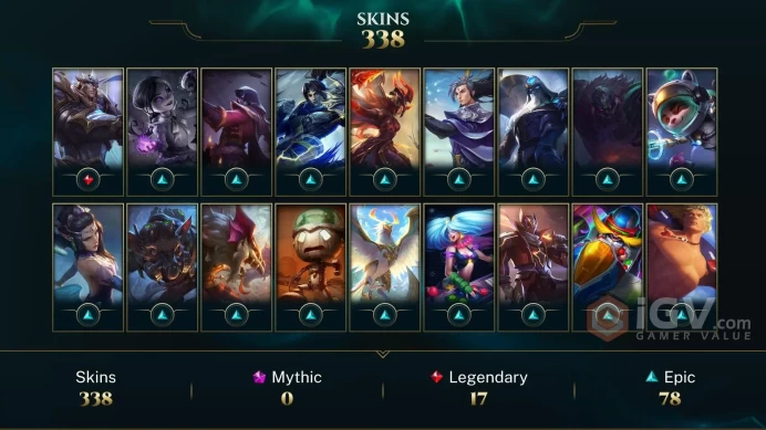 Europe West Victorious Orianna - Victorious Elise - Victorious Sivir - Lv 343 | 168 Champs | 338 Skins FULL ACCESS A840