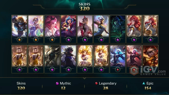 North America K/DA ALL OUT Seraphine Indie - Pulsefire Ezreal - Elementalist Lux - Lv 260 | 116 Champs | 320 Skins FULL ACCESS A841