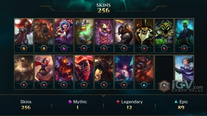 Europe West Judgment Kayle - Spirit Guard Udyr - Gun Goddess Miss Fortune - Lv 185 | 172 Champs | 256 Skins FULL ACCESS A845