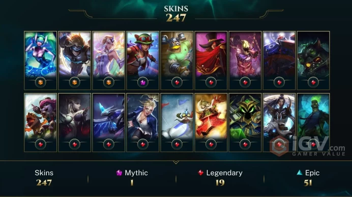 North America Pulsefire Ezreal - Elementalist Lux - DJ Sona - Lv 64 | 152 Champs | 247 Skins FULL ACCESS A846