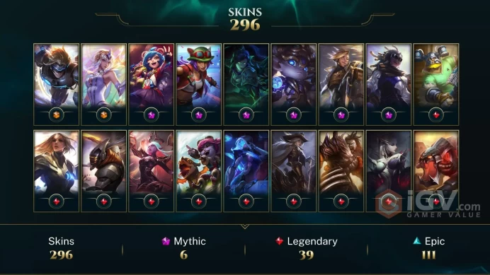 Europe Nordic & East Pulsefire Ezreal - Elementalist Lux - Prestige True Damage Senna - Lv 196 | 118 Champs | 296 Skins FULL ACCESS A852