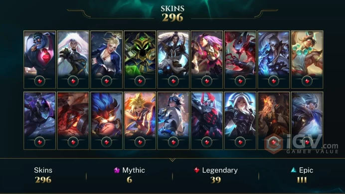 Europe Nordic & East Pulsefire Ezreal - Elementalist Lux - Prestige True Damage Senna - Lv 196 | 118 Champs | 296 Skins FULL ACCESS A852