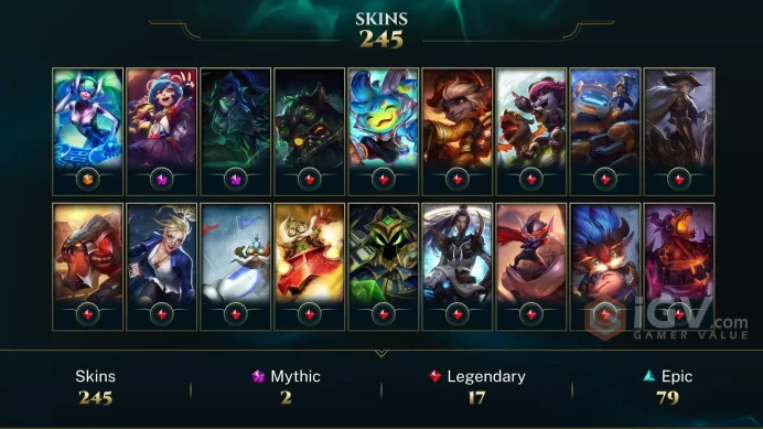 Europe West DJ Sona - Annie-Versary - Soulstealer Vayne - Lv 275 | 168 Champs | 245 Skins FULL ACCESS A855