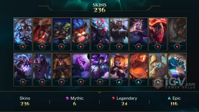 Middle East Spirit Guard Udyr - Elementalist Lux - Prestige True Damage Yasuo - Lv 195 | 111 Champs | 236 Skins FULL ACCESS A856