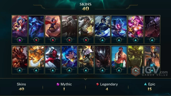 Europe West Judgment Kayle - Victorious Elise - Victorious Maokai - Lv 70 | 109 Champs | 40 Skins FULL ACCESS A857