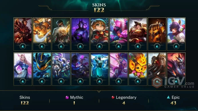 EUW 119 Skins 167 Champs | High Noon Ashe | Three Honors Shen | Dragon Fist Lee Sin | Emumu | Sonoran Kog'Maw | Pool Party Lee Sin | LOL0039