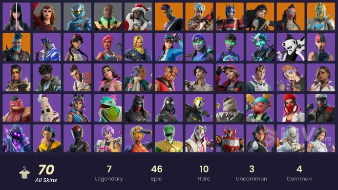 86 Skins Fa / Lara Croft / Kondor / Shadow Ops / Rick Sanchez / gs023