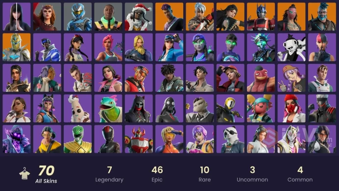 92 Skins Fa / Dark Skully / Blaze / Katalina / Eleven / Spider-Gwen / Dark Splitter / gs027