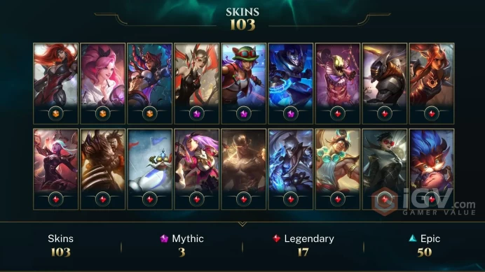 [TR] | 103 Skin | 94 Champ | Bronze I | 6330 BE | 25 RP | Honor 3 | Email Access | Level 164 | 2025 Ready #KCQHIXTR