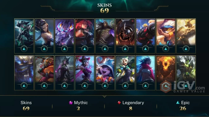 EUW | 69 Skins | 107 Champions | Level 182 | ⏳ 27811 BE | Alien Invader Heimerdinger | Winterblessed Swain | Bewitchi...