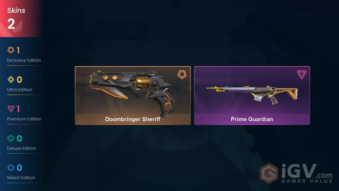 [EU] - SKINS 2 - Doombringer Sheriff - Prime Guardian - FULL ACCESS - INSTANT DELIVERY