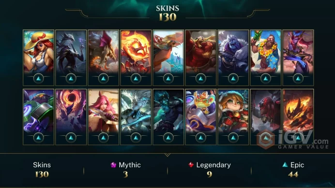 [NA] | 130 Skin | 170 Champ | Unranked | 53 RP | Email Access | 2025 Ready | 4848 BE | Honor 3 | Level 195