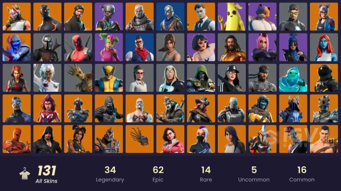 [PC/PSN/XBOX/Nintendo]  131 Skins F/A :  The Reaper | Blue Squire | Royale Knight | Elite Agent | Blue Team Leader | Take The L | Gold Meowscles