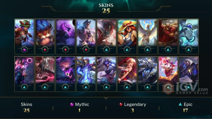 SG 25 SKINS BRONZE 2 74 CHAMPIONS 48 LEVEL INSTANT DELIVERY FULL ACCESS FLthh