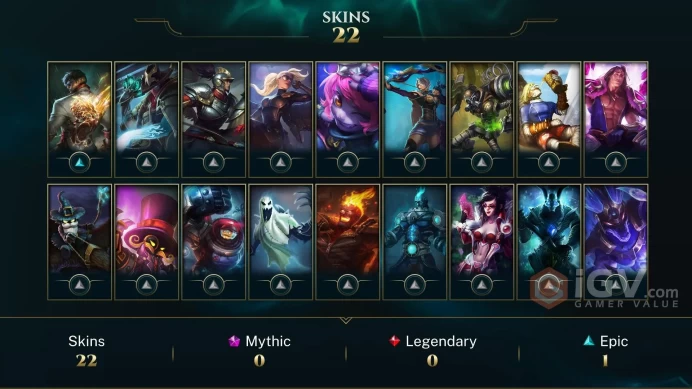 OCE - 31 LVL - 22 Skins - RARE 2013 Icons - Handleveled - Bronze 2014 - Iceborn Keeper Icon 2013 - OC485